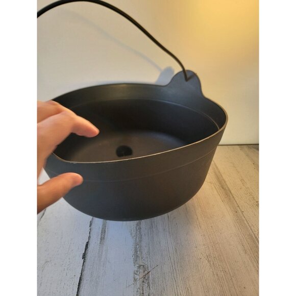 Black large cauldron candy bucket Halloween home decor figure - Picture 7 of 9